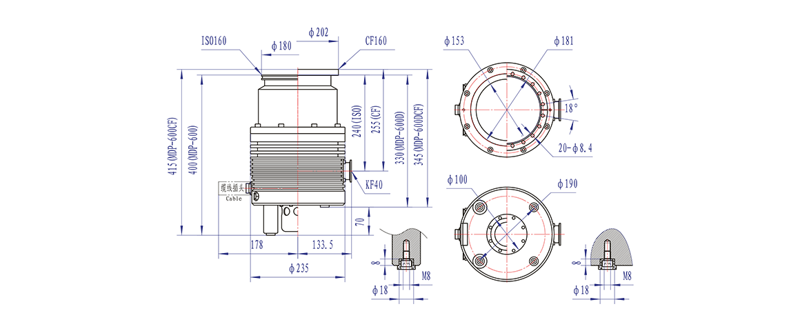 Turbo-H600-M渦輪分子泵