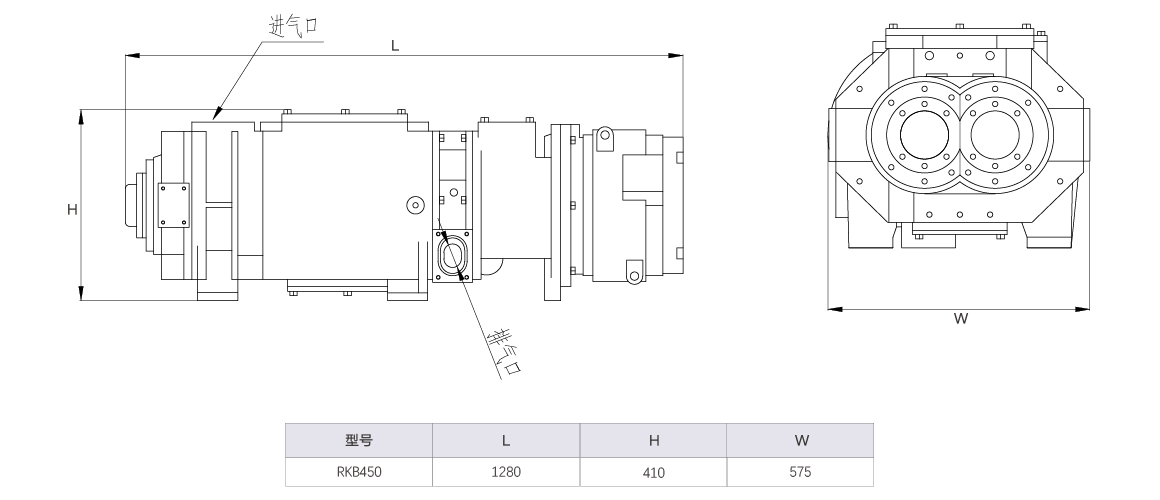 RKB0450干式螺桿真空泵